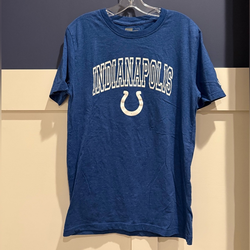 New Era Blue Indianapolis Short Sleeve Tee Size M like new!